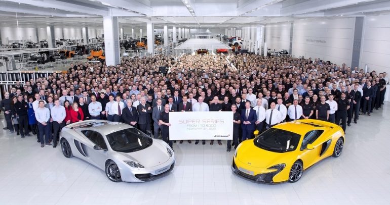 تصنيع 5000 سيارة ماكلارين منذ انطلاق الإنتاج وحتى اليوم